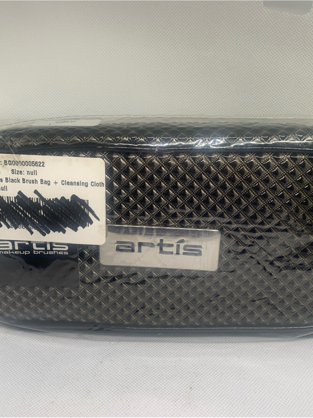 artis Black Brush Bag And Cleansing Cloth New & Sealed